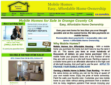 Tablet Screenshot of 2020mobilehomes.com